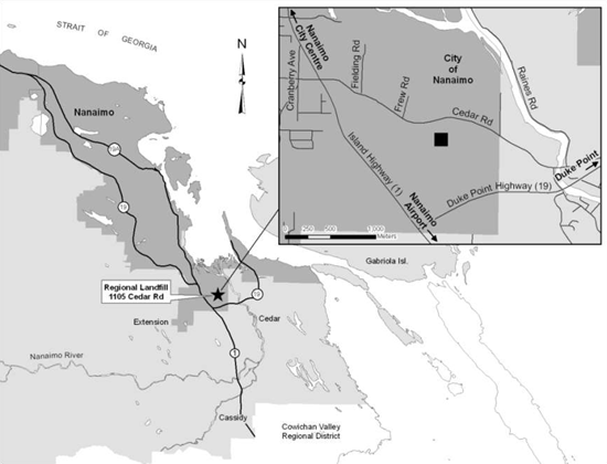 Nanaimo Regianal Landfill - Location