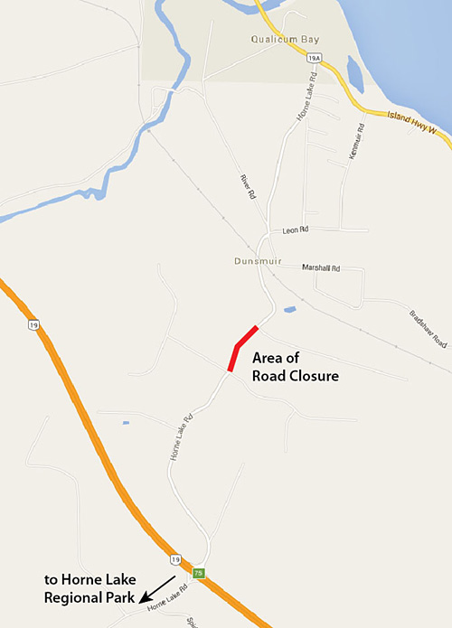 Horne Lake Road Closure